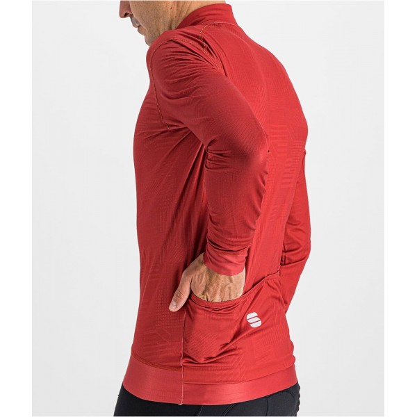 LOOM THERMAL JERSEY Radtrikot langarm rot