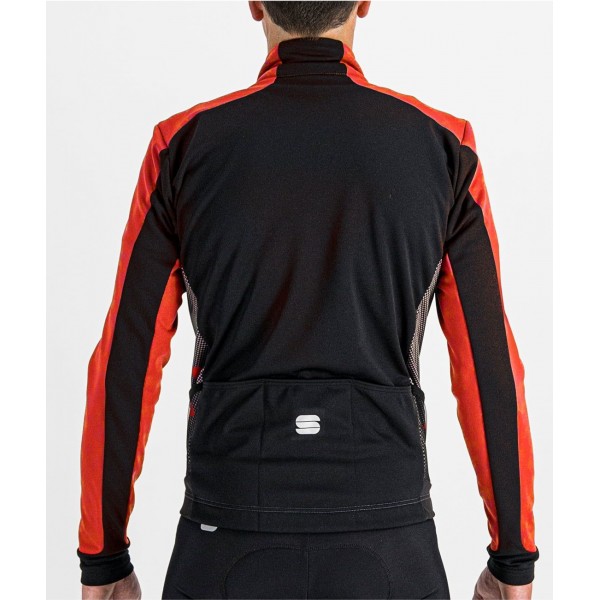 NEO SOFTSHELL Fahrrad Winterjacke rot/schwarz