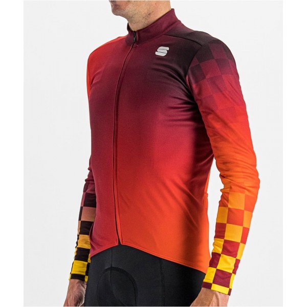 ROCKET THERMAL JERSEY Radtrikot langarm rot