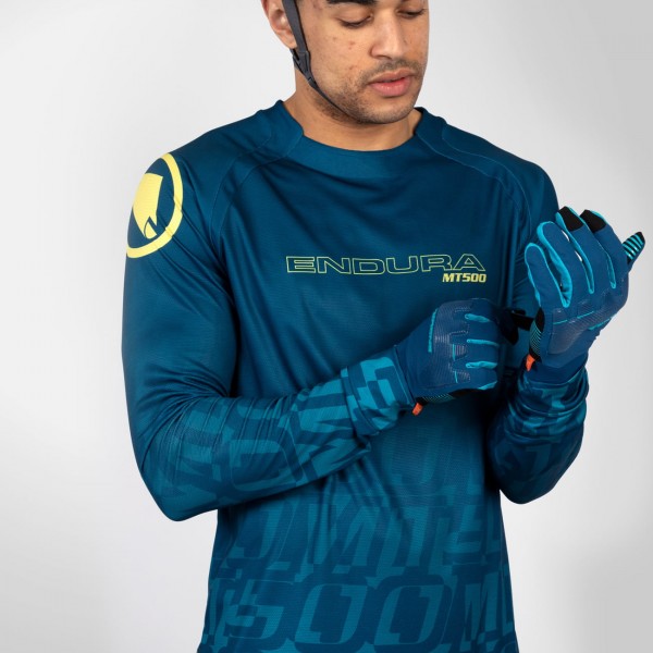 MT500 Print Tee LTD Radtrikot langarm MTB/Freeride blau MT500 Print Tee LTD Radtrikot langarm MTB/Freeride blau