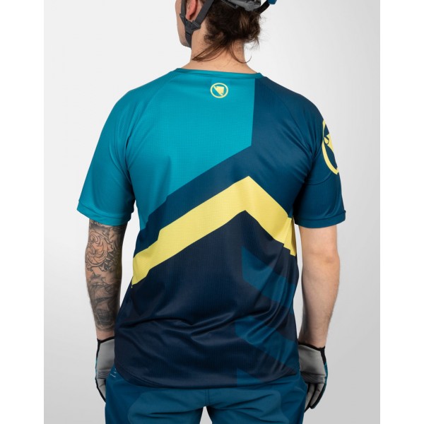 Singletrack Print Tee LTD Radtrikot kurzarm MTB/Freeride blau