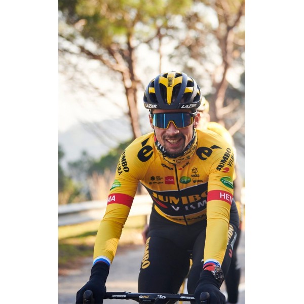 TEAM JUMBO-VISMA 2022 Trägerhose lang (ohne Sitzpolster)-Radsport-Profi-Team