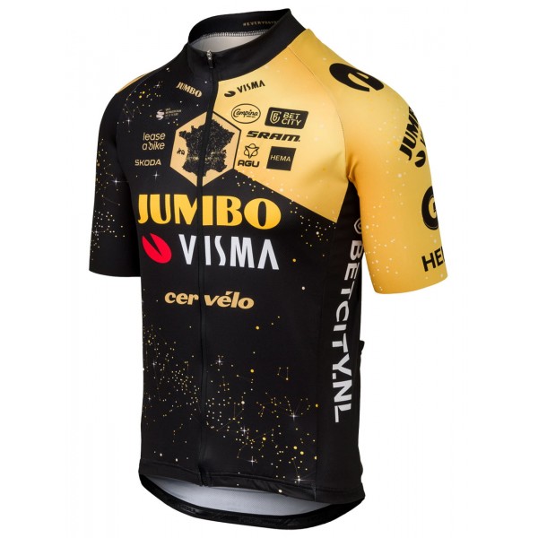 TEAM JUMBO-VISMA Tour de France Edition 2023 Set (Radtrikot+Trägerhose)-Radsport-Profi-Team