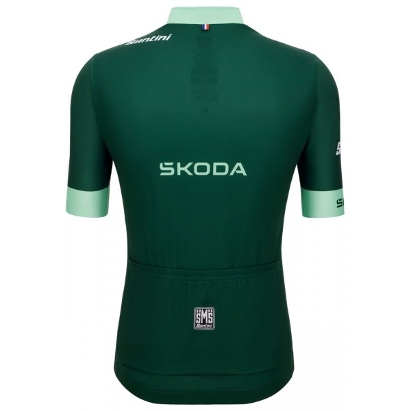 Tour de France 2023 grünes Trikot (maillot vert, bester Sprinter) Radtrikot kurzarm