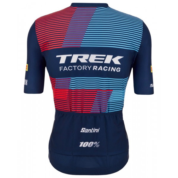 Trek Factory Racing XC 2023 Radtrikot kurzarm (langer Reißverschluss)-Radsport-Profi-Team