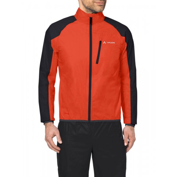 DROP JACKET III Fahrrad Regenjacke orange-rot/schwarz