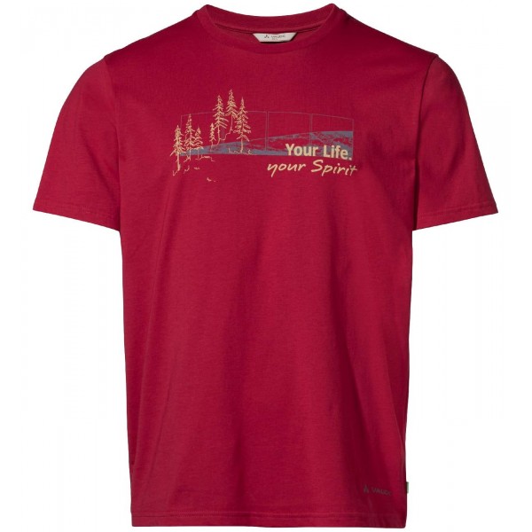 Men SPIRIT T-Shirt rot (carmine)