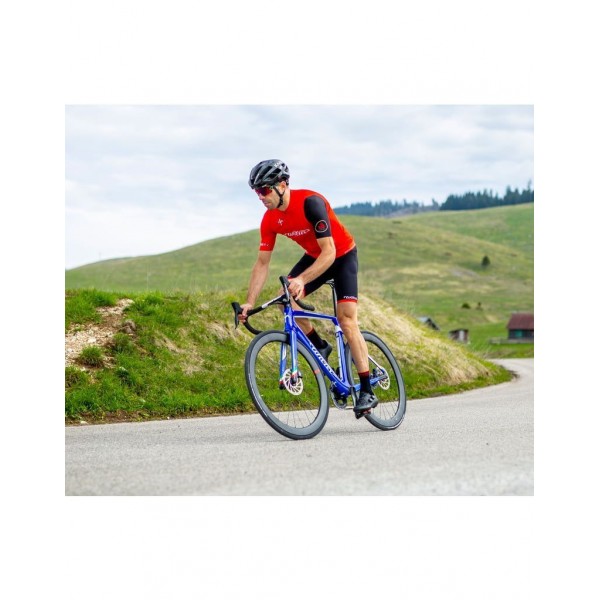 CYCLING CLUB Radtrikot kurzarm rot