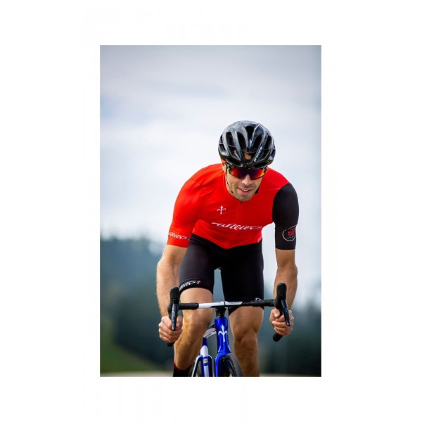 CYCLING CLUB Trägerhose kurz schwarz