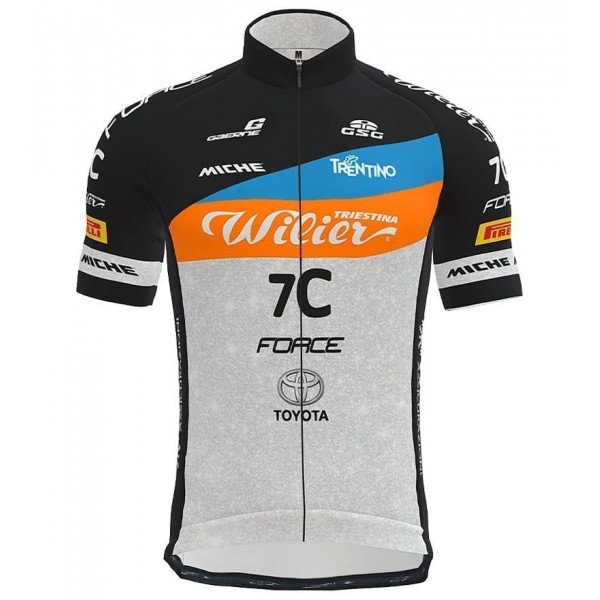 Wilier Force 7C MTB Team 2022 Radtrikot kurzarm (langer Reißverschluss)-Radsport-Team