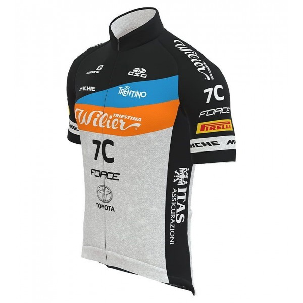 Wilier Force 7C MTB Team 2022 Radtrikot kurzarm (langer Reißverschluss)-Radsport-Team