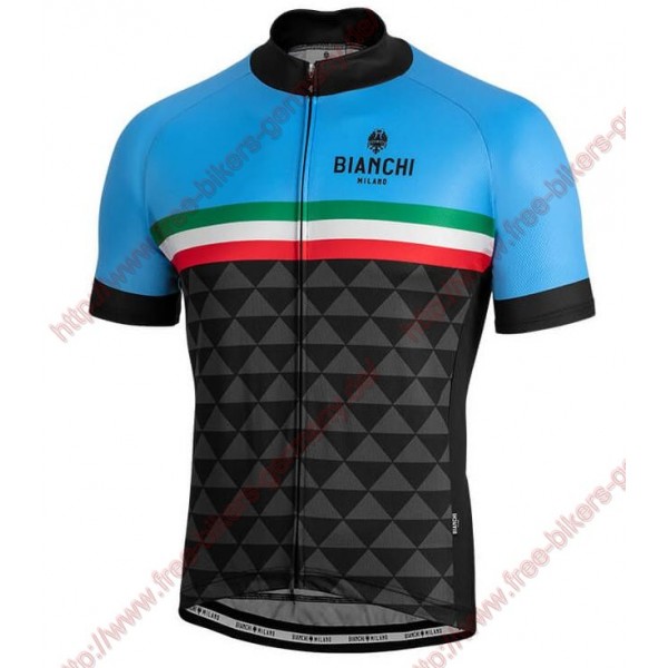 Profiteams BIANCHI MILANO Codigoro blue Trikot Kurzarm Outlet Radtrikot Kaufen