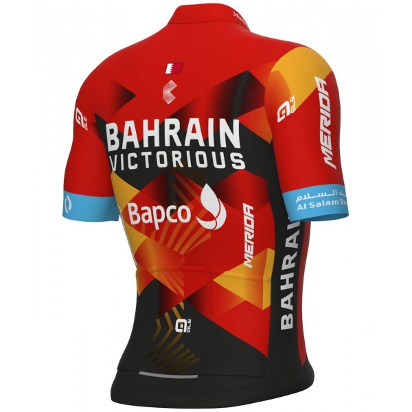 Bahrain Victorious 2023 Set(Kurzarmtrikot+Trägerhose)-ALE Radsport-Profi-Team Radtrikot Kaufen