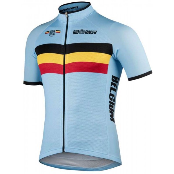 BELGIEN 2022 Radtrikot kurzarm(langer RV)-Radsport-National-Team Radtrikot Kaufen