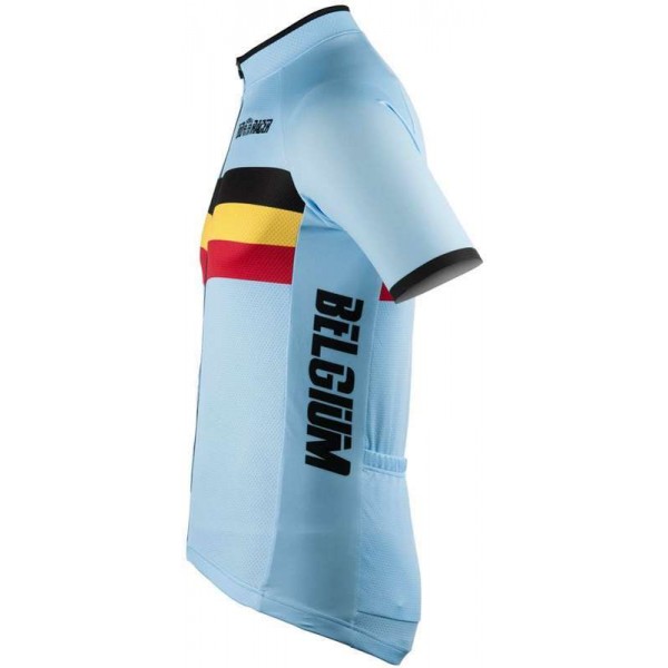 BELGIEN 2022 Radtrikot kurzarm(langer RV)-Radsport-National-Team Radtrikot Kaufen