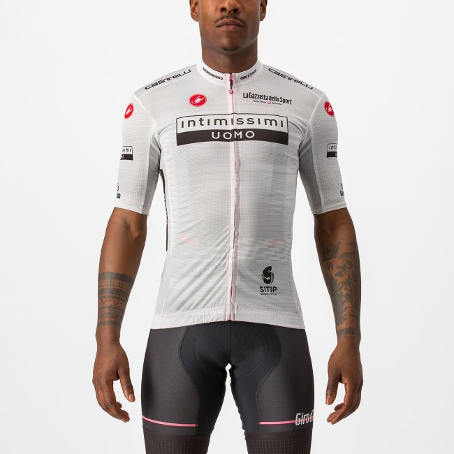 Giro d'Italia 2023 MAGLIA BIANCO Set(Radtrikot+Trägerhose) Radtrikot Kaufen Giro d'Italia 2023 MAGLIA BIANCO Set(Radtrikot+Trägerhose) Radtrikot Kaufen