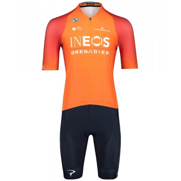 INEOS GRENADIERS 2022 training edition ICON Radtrikot kurzarm(langer RV)-Radsport-Profi-Team Radtrikot Kaufen