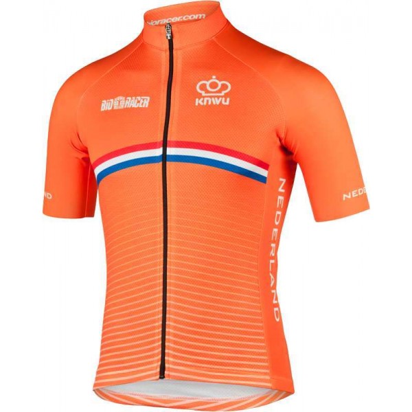 NIEDERLANDE 2022 Set(Radtrikot kurzarm+Trägerhose)-Radsport-National-Team Radtrikot Kaufen