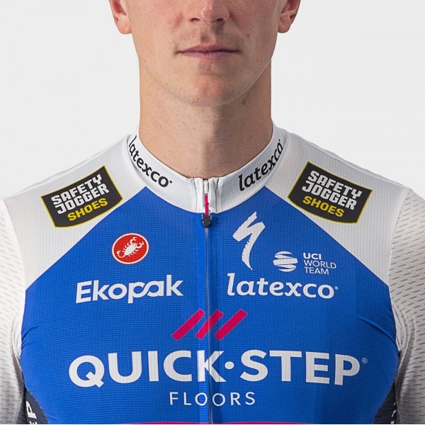 Quick Step-Alpha Vinyl 2022 Competizione Radtrikot kurzarm-Radsport-Profi-Team Radtrikot Kaufen