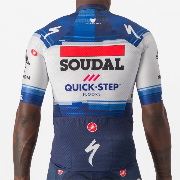 Soudal Quick-Step 2023 Aero Race 6.1 Radtrikot kurzarm-Radsport-Profi-Team Radtrikot Kaufen