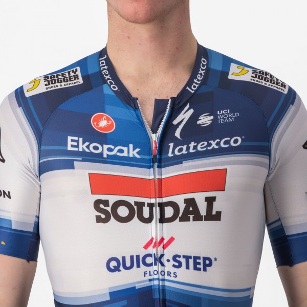 Soudal Quick-Step 2023 SANREMO RC SPEED Zeitfahranzug-Radsport-Profi-Team Radtrikot Kaufen