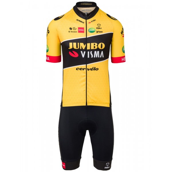 TEAM JUMBO-VISMA 2022 Trägerhose kurz-Radsport-Profi-Team Radtrikot Kaufen