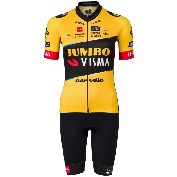 TEAM JUMBO-VISMA 2023 Radtrikot Damen kurzarm-Radsport-Profi-Team Radtrikot Kaufen