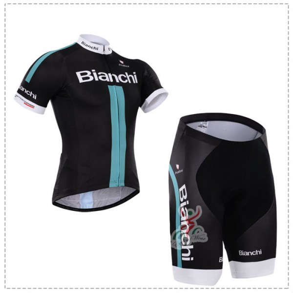2015 Bianchi Radbekleidung Radtrikot Kurzarm und Fahrradhosen Kurz Radtrikot Kaufen