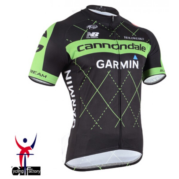 2015 Cannondale Garmin Radtrikot Kurzarm schwarz Radtrikot Kaufen