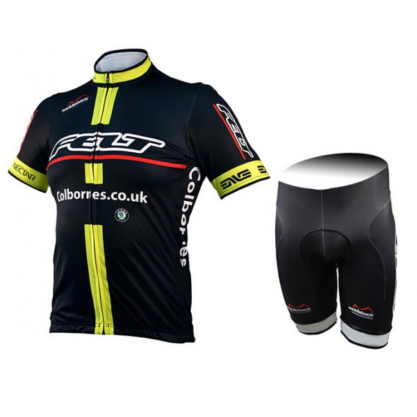 2015 Felt gelb Radbekleidung Radtrikot Kurzarm und Fahrradhosen Kurz Radtrikot Kaufen