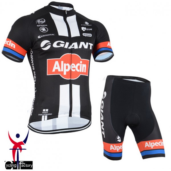 2015 GIANT-ALPECIN Radbekleidung Radtrikot Kurzarm und Fahrradhosen Kurz Radtrikot Kaufen