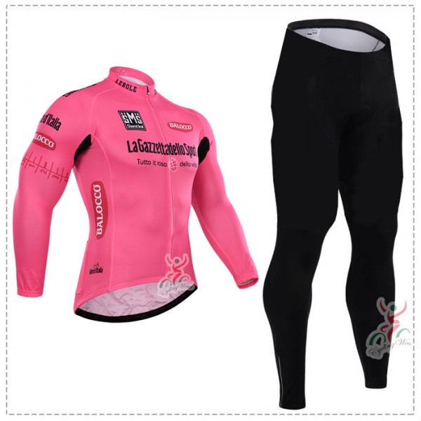 2015 Giro d'Italia Fahrradbekleidung Radtrikot Satz Langarm und Lange Fahrradhose Radtrikot Kaufen