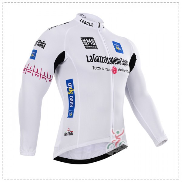 2015 Giro d'Italia Fahrradtrikot Langarm Blanc Radtrikot Kaufen