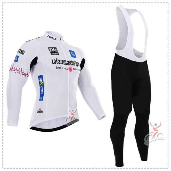 2015 Giro d'Italia Fahrradbekleidung Radtrikot Satz Langarm und Lange Trägerhose Radtrikot Kaufen