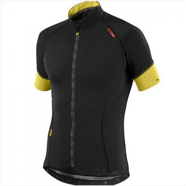 2015 MAVIC Radtrikot Kurzarm schwarz gelb Radtrikot Kaufen