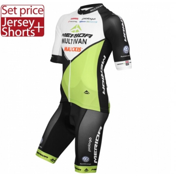 2015 MULTIVAN MERIDA Radbekleidung Radtrikot Kurzarm und Fahrradhosen Kurz Radtrikot Kaufen