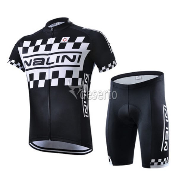 2015 Nalini Racing-Drapeau Schwarz Radbekleidung Radtrikot Kurzarm und Fahrradhosen Kurz Radtrikot Kaufen