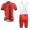 2015 Rock Racing Rot Fahrradbekleidung Satz Fahrradtrikot Kurzarm Trikot und Kurz Trägerhose Radtrikot Kaufen