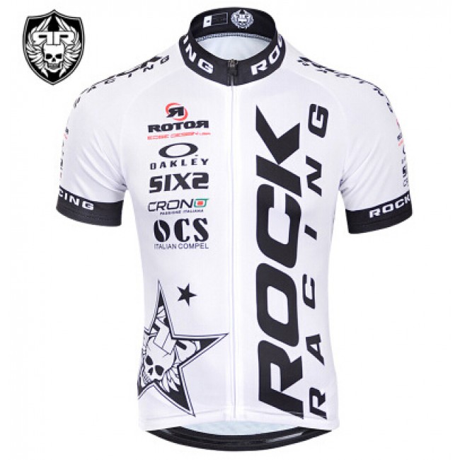2015 Rock Racing Radtrikot Kurzarm Weiß Radtrikot Kaufen 2015 Rock Racing Radtrikot Kurzarm Weiß Radtrikot Kaufen