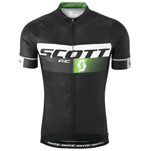 Scott RC Pro Schwarz-Grün 2015 Radtrikot Kurzarm Radtrikot Kaufen