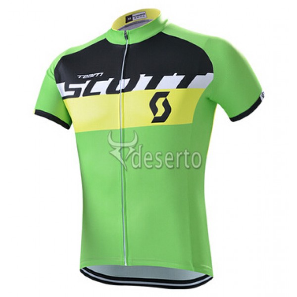 2015 Scott Radtrikot Kurzarm Grün Radtrikot Kaufen