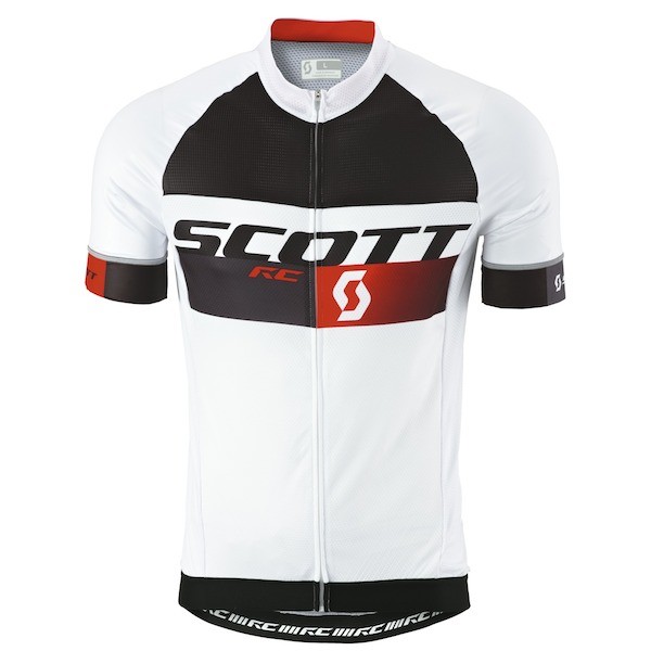 2015 Scott RC Pro Schwarz-Weiß-Rot Radtrikot Kurzarm Radtrikot Kaufen