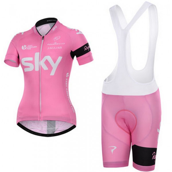 2015 Sky Damen Fahrradbekleidung Satz Fahrradtrikot Kurzarm Trikot und Kurz Trägerhose Radtrikot Kaufen
