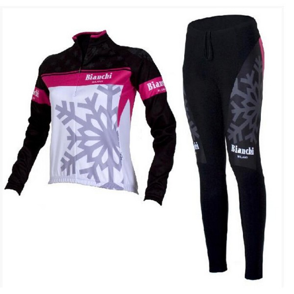 2015 bianchi Damen Cycling Fahrradbekleidung Radtrikot Satz Langarm und Lange Fahrradhose Radtrikot Kaufen
