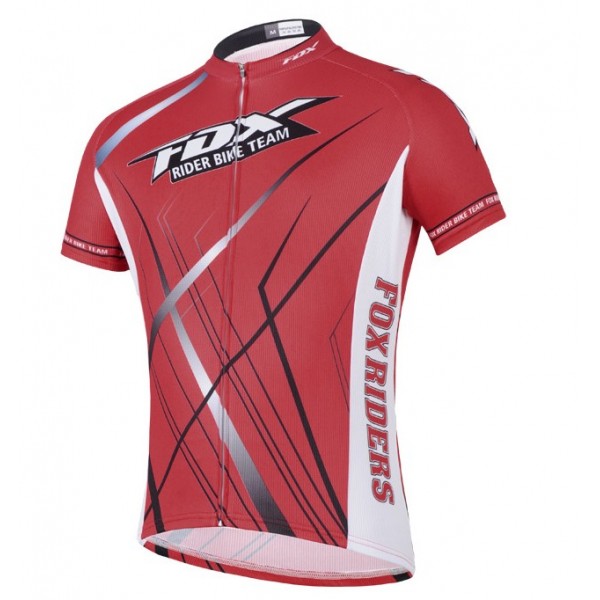 2014 Fox Bike Team Radtrikot Kurzarm Rot Radtrikot Kaufen