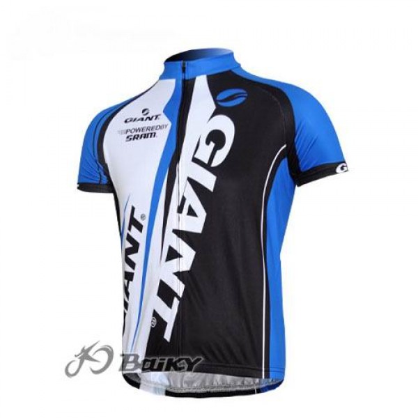 Giant Sram Pro Team Radtrikot Kurzarm Weiß Blau Schwarz Radtrikot Kaufen