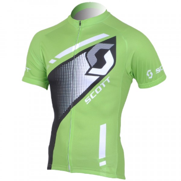 2013 Scott Racing Radtrikot Kurzarm Grün Schwarz Radtrikot Kaufen