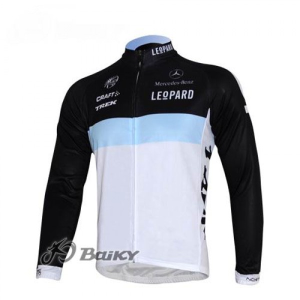 Leopard trek Pro Team Fahrradtrikot Langarm Weiß Schwarz Radtrikot Kaufen