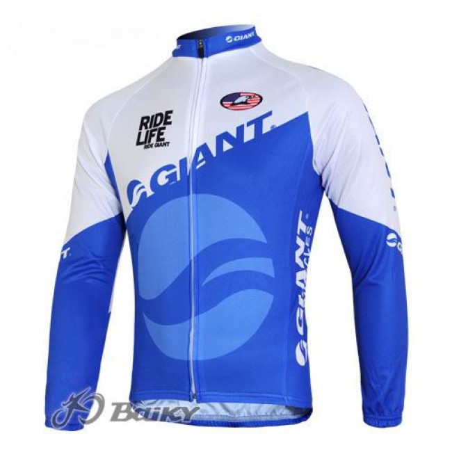 Giant Ride Life Fahrradtrikot Langarm Blau Weiß Radtrikot Kaufen Giant Ride Life Fahrradtrikot Langarm Blau Weiß Radtrikot Kaufen