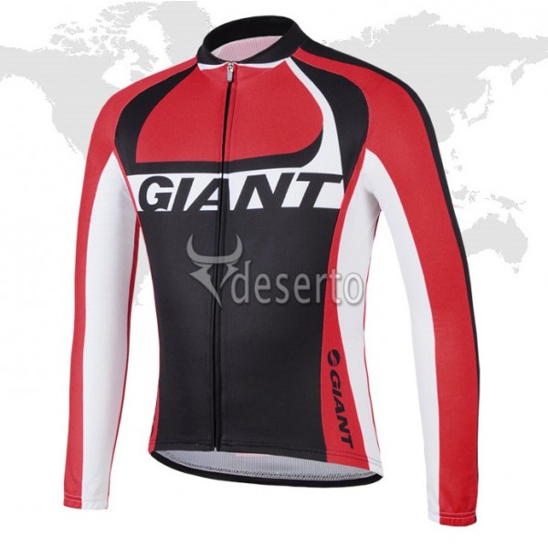 2014 Giant Fahrradtrikot Langarm Schwarz Rot Radtrikot Kaufen